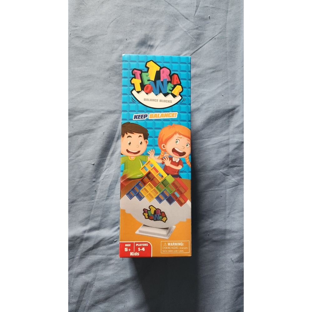 Tetra Tower Game Stack Attack Family Board for 1-4 Players Family Games 48 Pcs